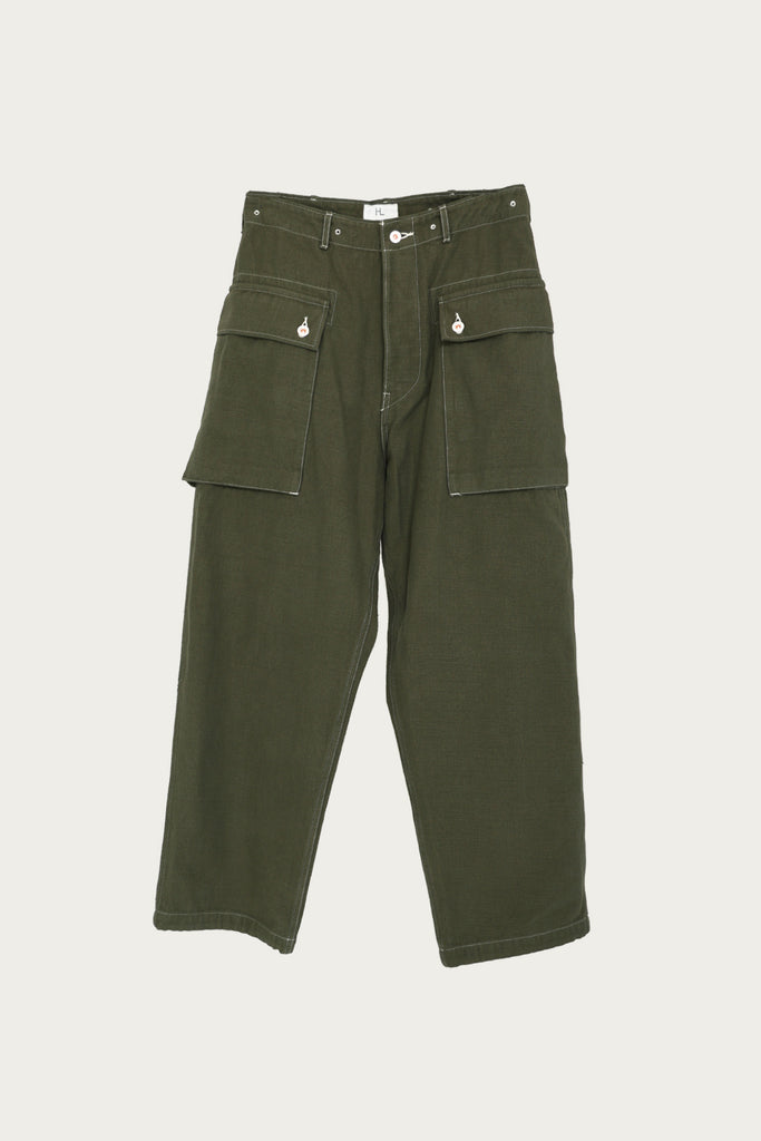 Herill - HL Denim M44 Trousers - Olive Drab - Canoe Club