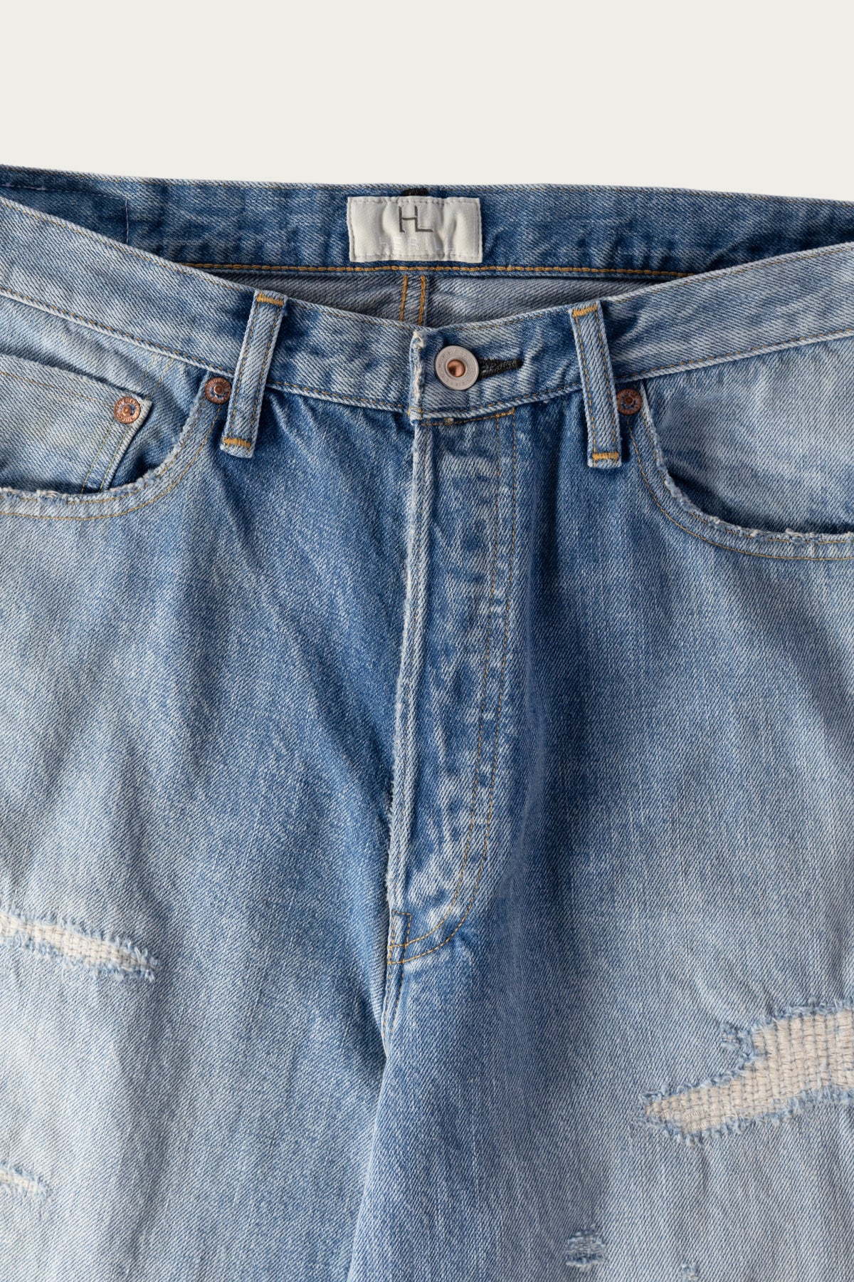 Herill - HL Repair Denim - Damaged Worn - Canoe Club