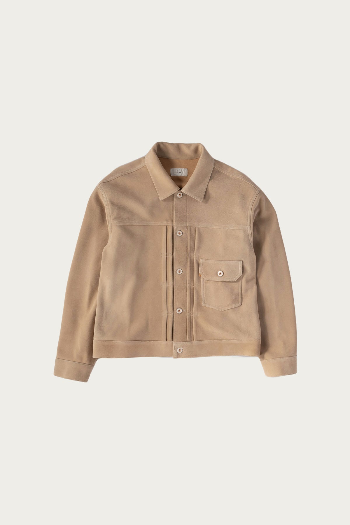 Herill - Lambsuede Jacket - Beige - Canoe Club