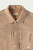 Herill - Lambsuede Jacket - Beige - Canoe Club