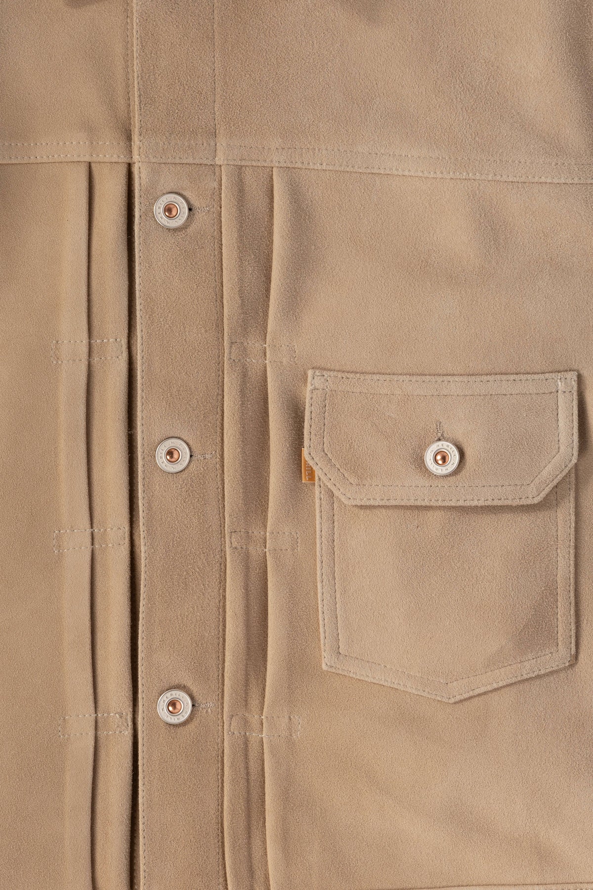 Herill Lambsuede Jacket | Beige | Canoe Club