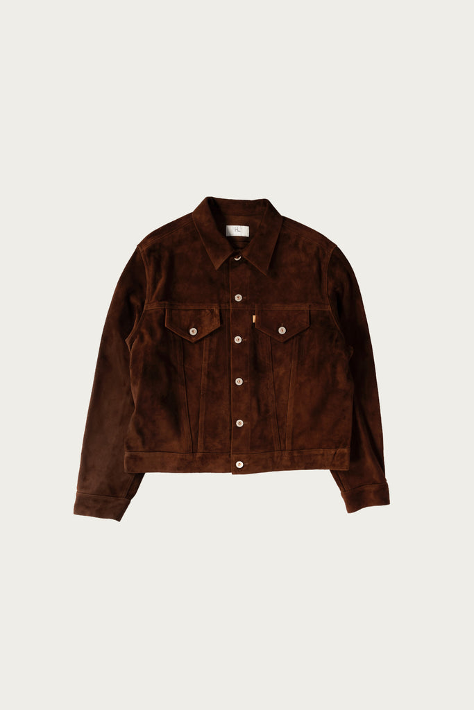 Herill - Lambsuede Jacket - Brown - Canoe Club