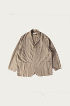 Herill - Rigid Woolcheck Jacket - Beige - Canoe Club