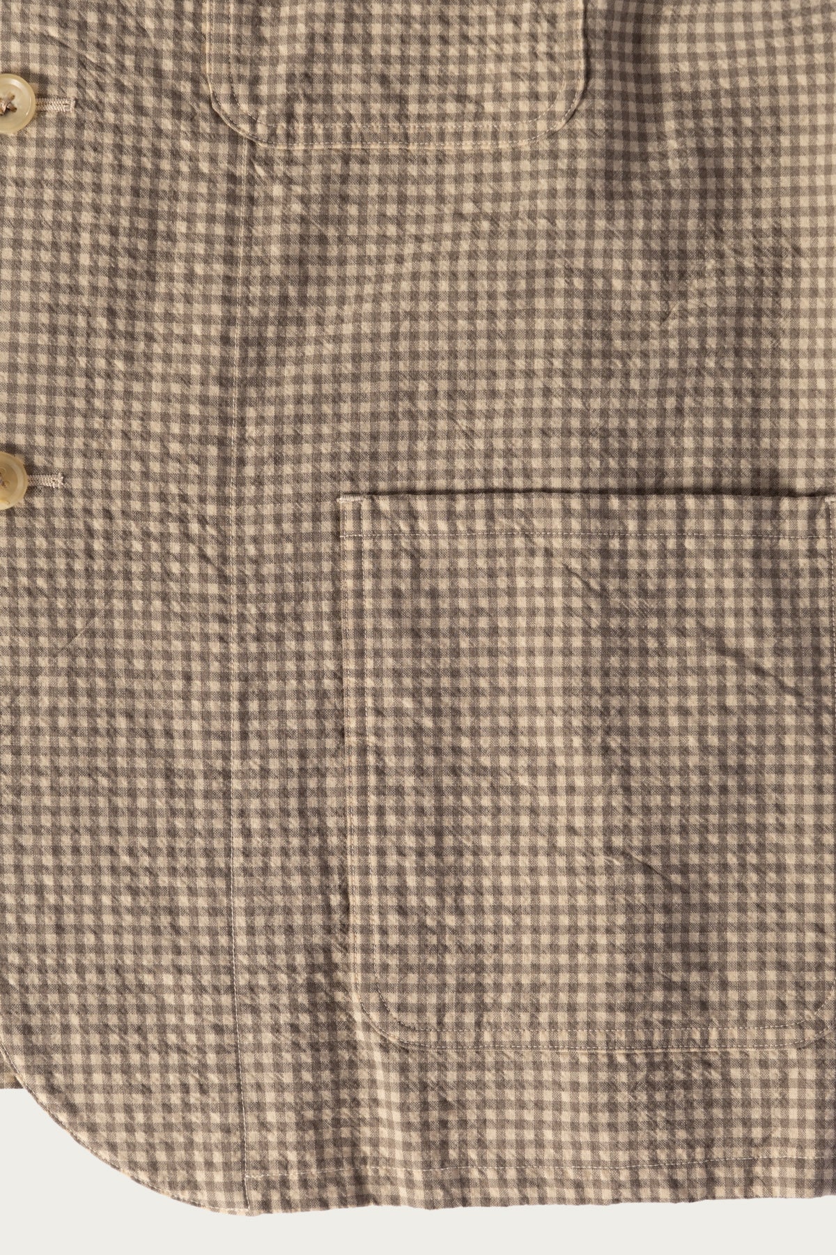 Herill - Rigid Woolcheck Jacket - Beige - Canoe Club
