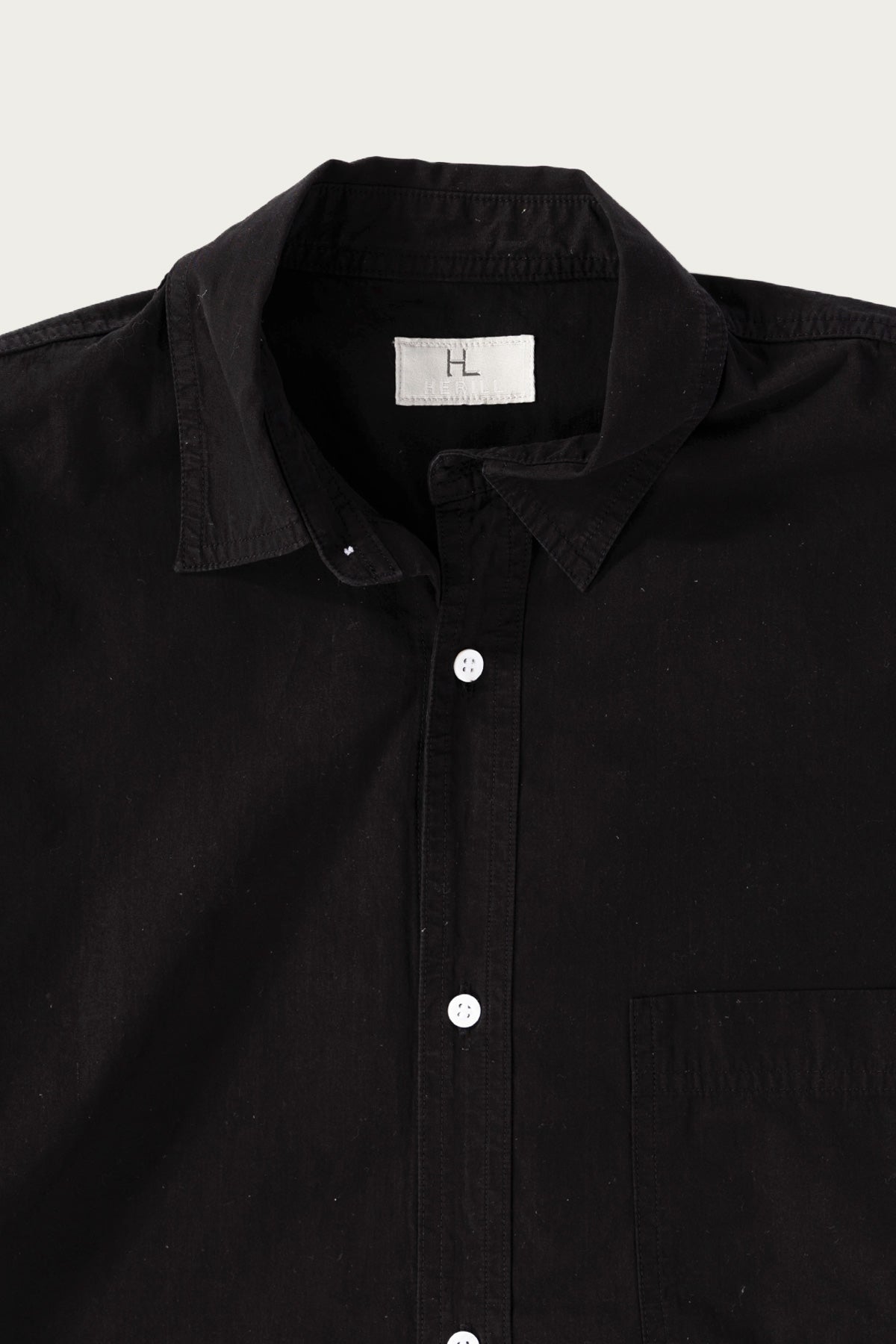 Herill - Ripstop Workshirt - Black - Canoe Club