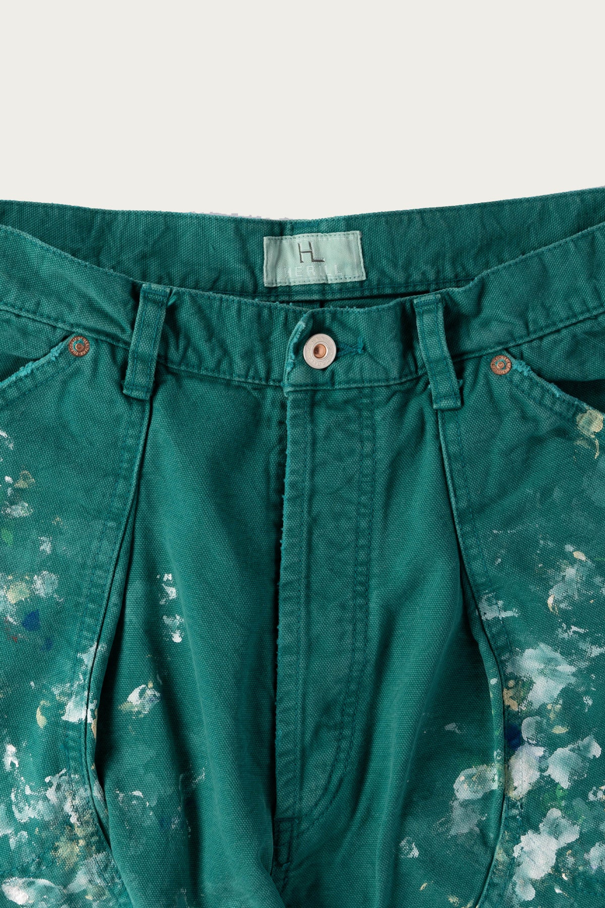Herill - Splash Painter Pants - Green - Canoe Club