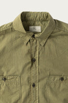 Herill - U.S.N. Cotton Poplin Shirt - Olive Drab - Canoe Club