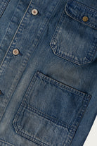 Herill - West Indian Seaisland Denim Chore Jacket - Vintage Worn - Canoe Club