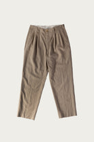 Herill - Rigid Woolcheck Pants - Beige - Canoe Club
