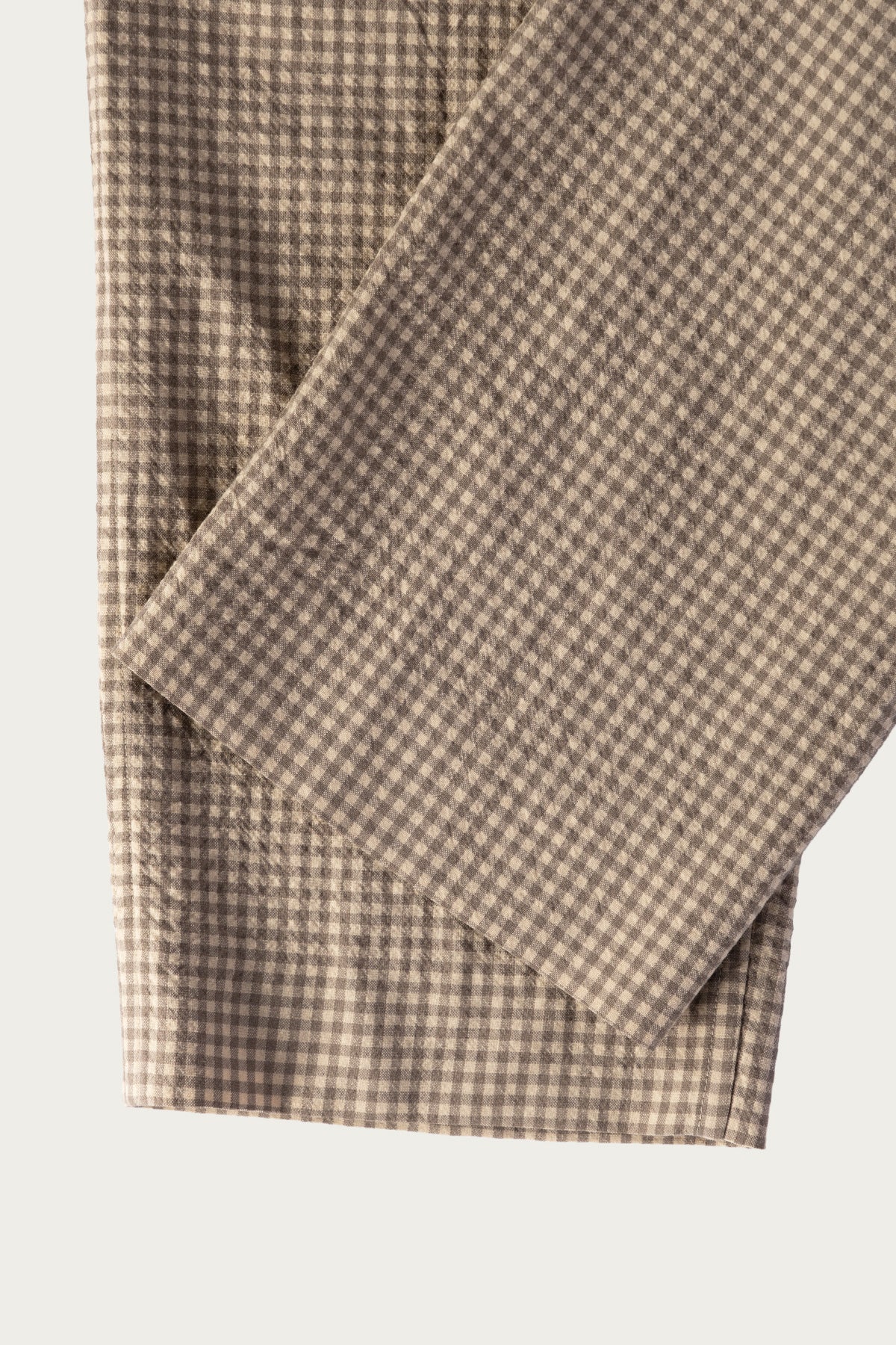 Herill - Rigid Woolcheck Pants - Beige - Canoe Club