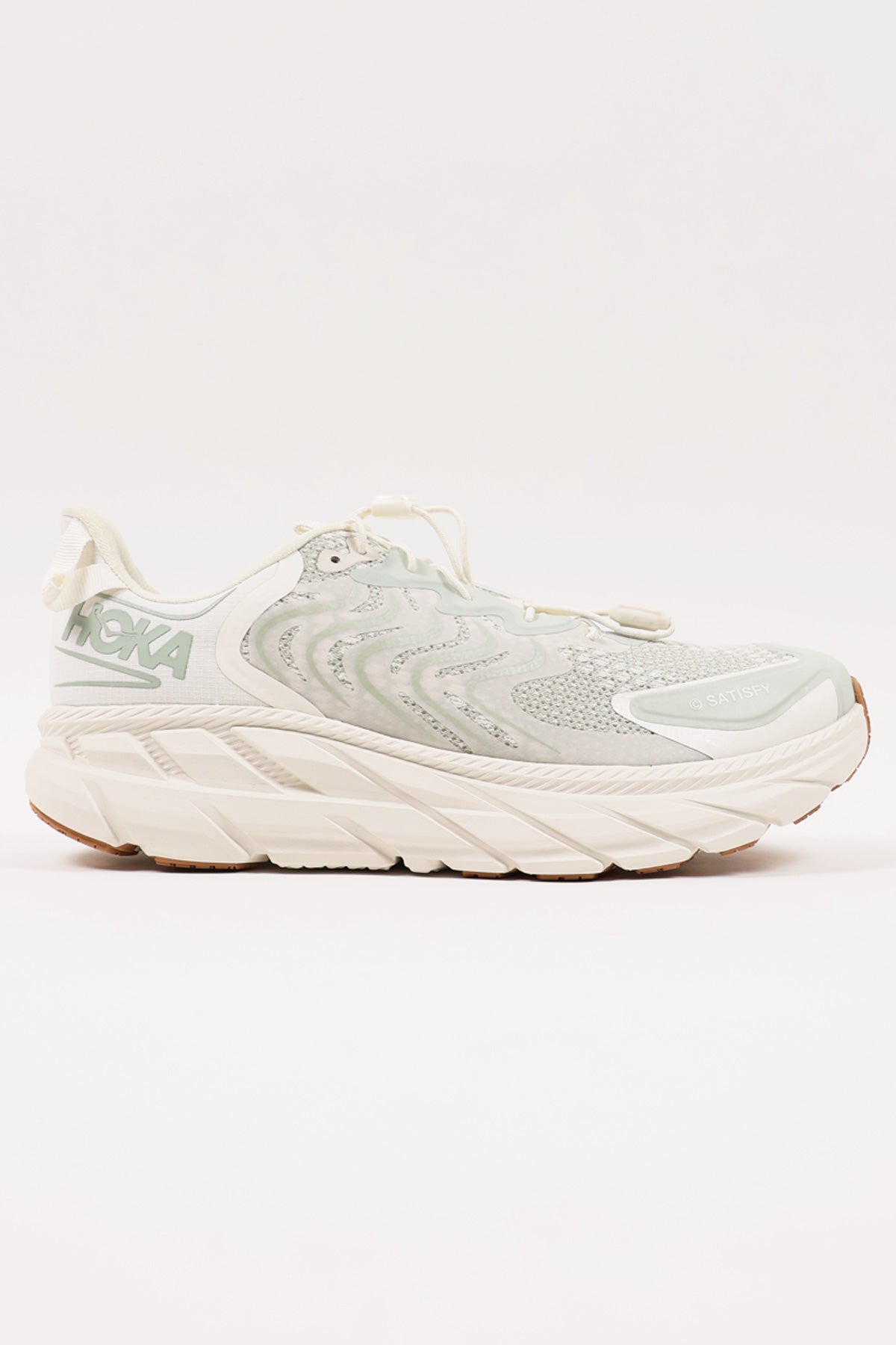 HOKA - Clifton LS x Satisfy Running - Celadon Tint/Whisper White - Canoe Club
