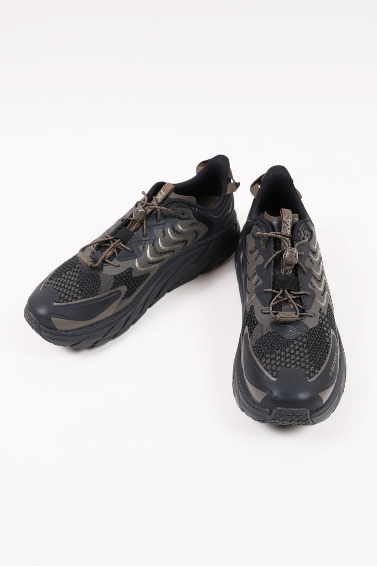 Satisfy × HOKA Clifton LS \"Forged Iron\" HOKA and SATISFY Blend Road and Trail Performance With Clifton LS