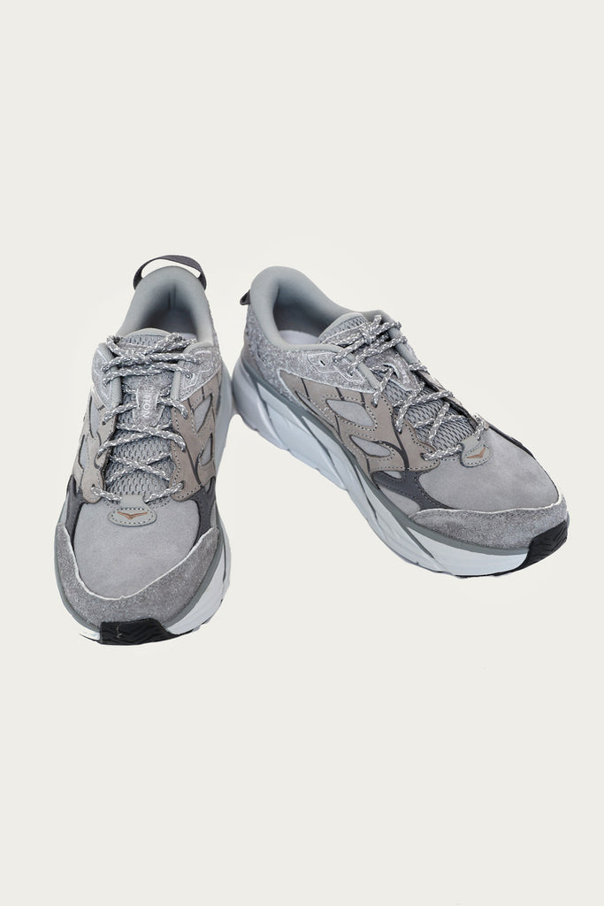 HOKA - U Clifton L Suede TP - Galactic Grey/Satellite Grey - Canoe Club