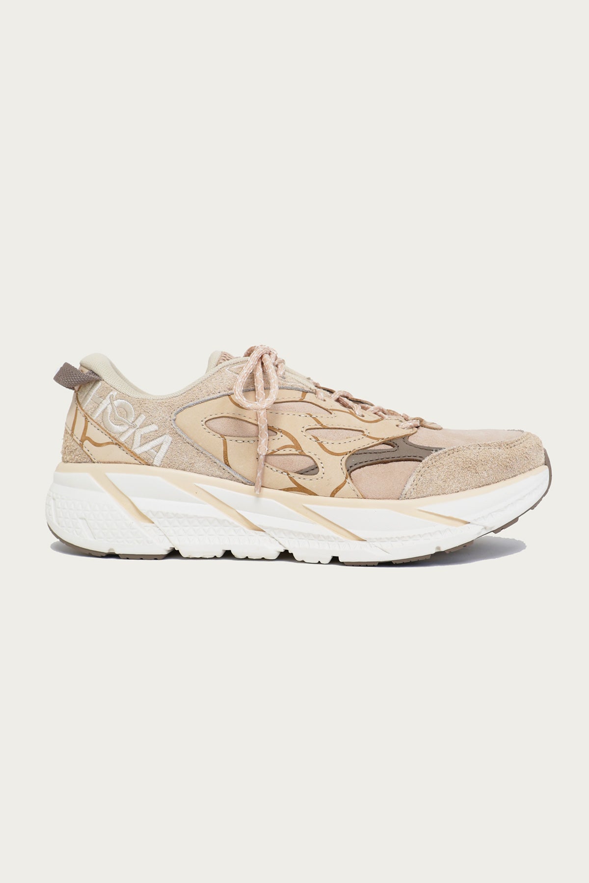 HOKA - U Clifton L Suede TP - Oak/Sand/Alabaster - Canoe Club