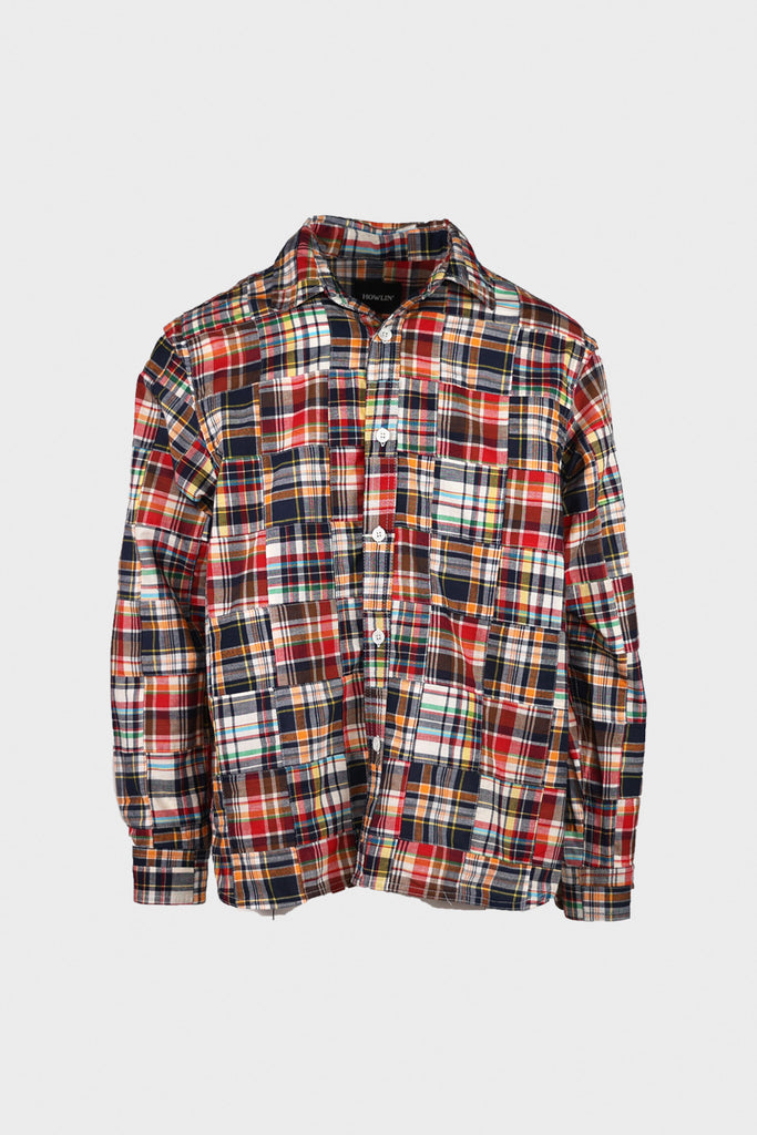 Howlin' - Afterthoughts Shirt - Multi Madras Patchwork - Canoe Club