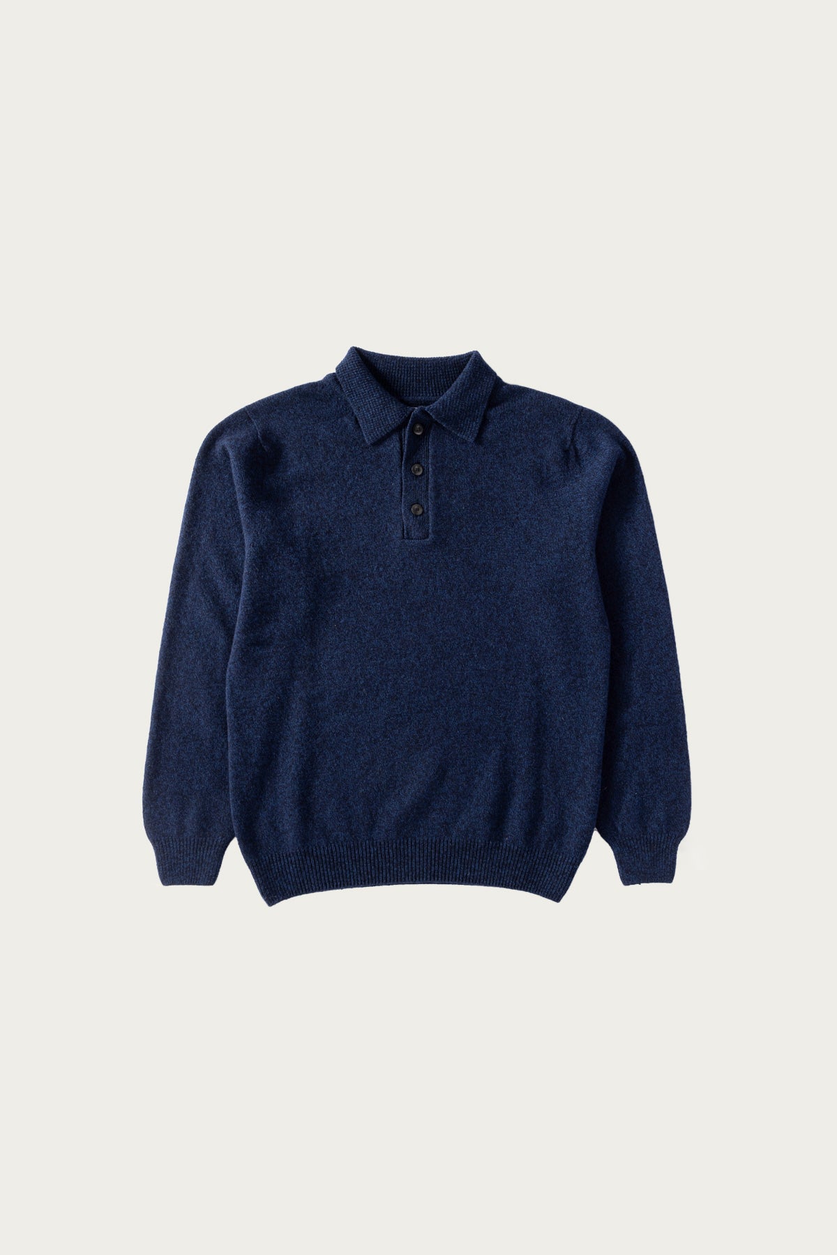 Howlin' - Dance of the Polo Knit - Navy Mix Superfine Lambswool - Canoe Club