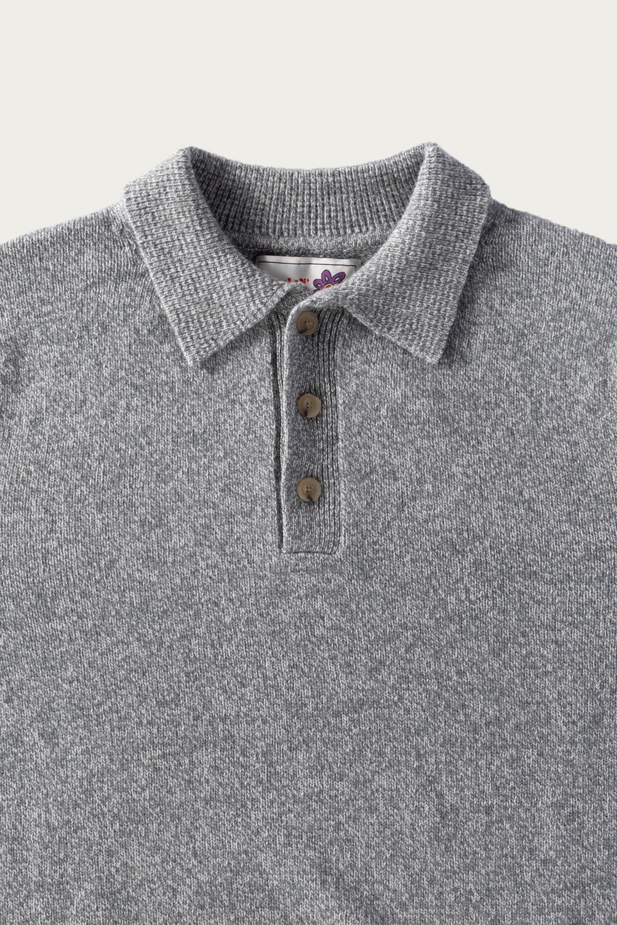 Howlin' - Dance of the Polo Knit - Sky Mix Superfine Lambswool - Canoe Club