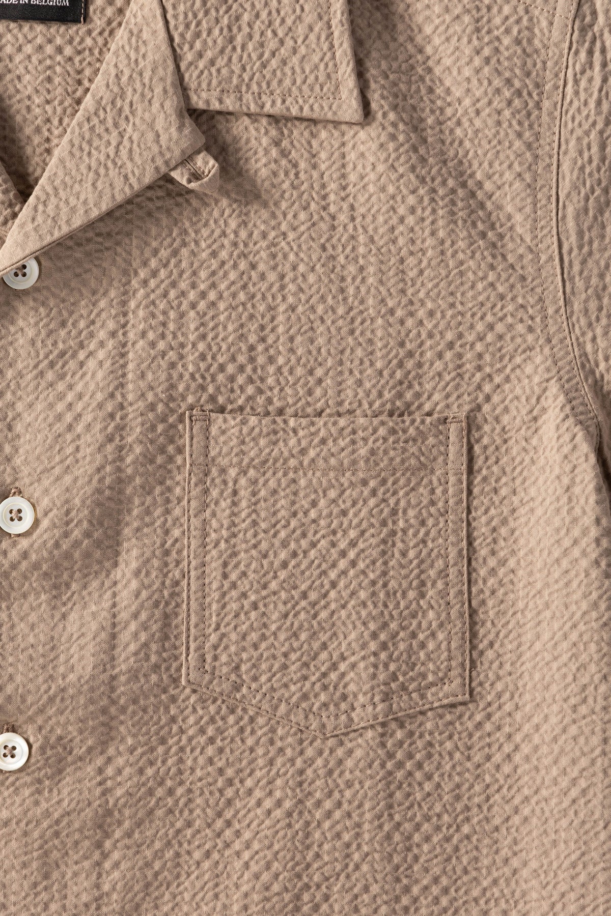 Howlin' - Seersucker Cocktail Shirt - Biscuit - Canoe Club