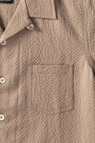 Howlin' - Seersucker Cocktail Shirt - Biscuit - Canoe Club