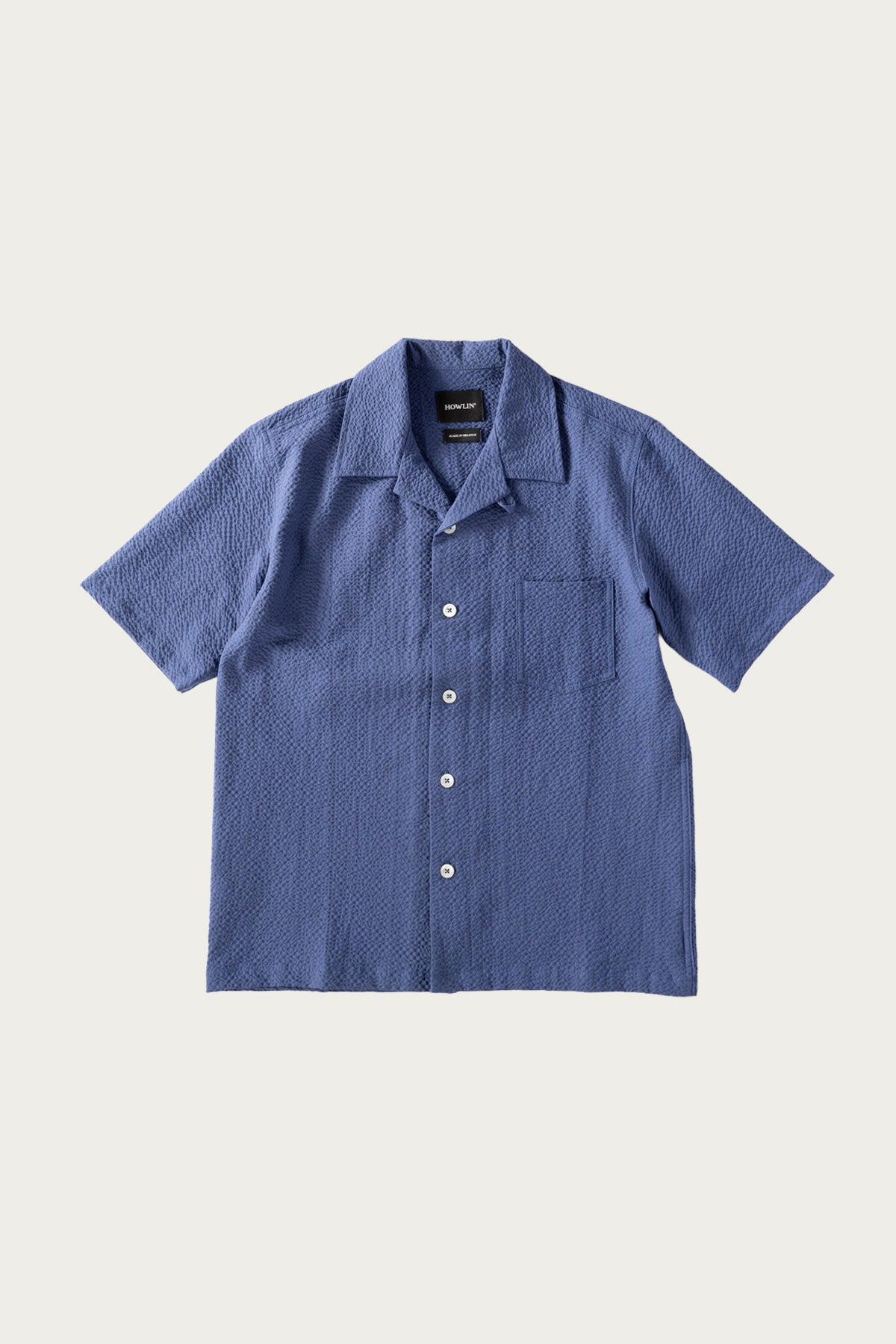 Howlin' - Seersucker Cocktail Shirt - Blue - Canoe Club