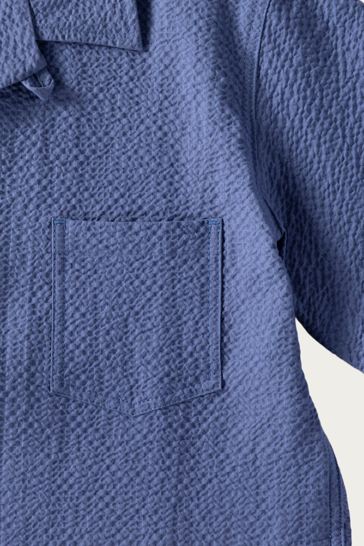 Howlin' - Seersucker Cocktail Shirt - Blue - Canoe Club