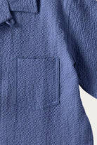Howlin' - Seersucker Cocktail Shirt - Blue - Canoe Club