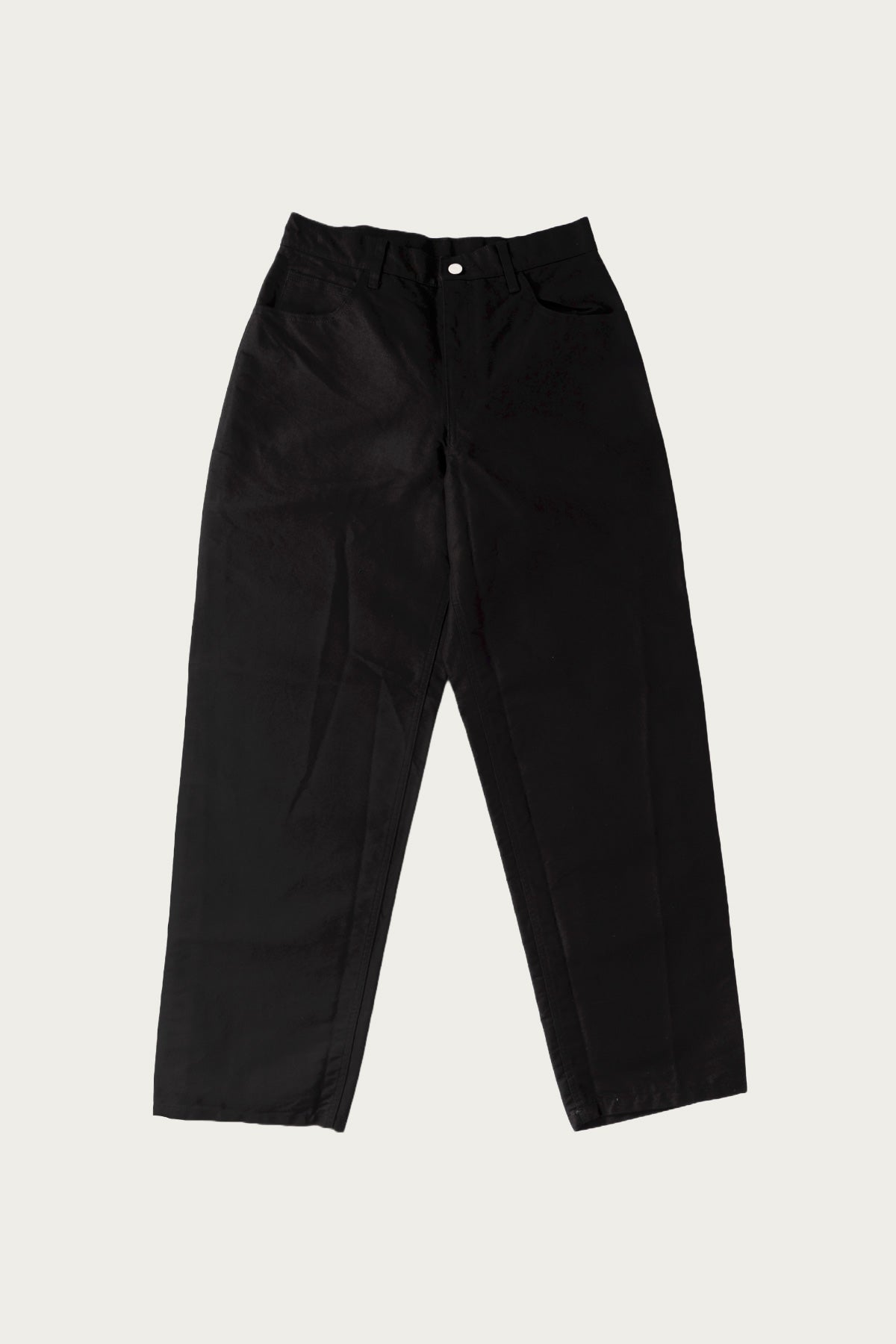 James Coward - 5pkt Jean - Black Cotton Washi Duck Cloth - Canoe Club