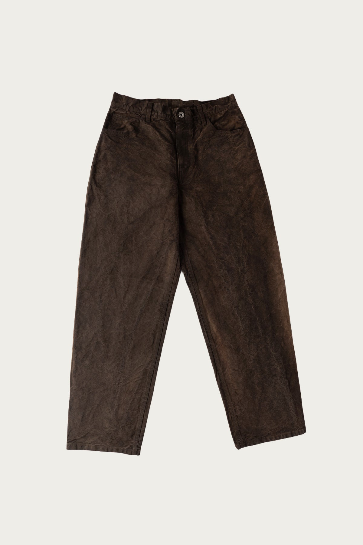 James Coward - 5pkt Jean - Persimmon Garment Dyed Cotton Washi Duck Cloth - Canoe Club