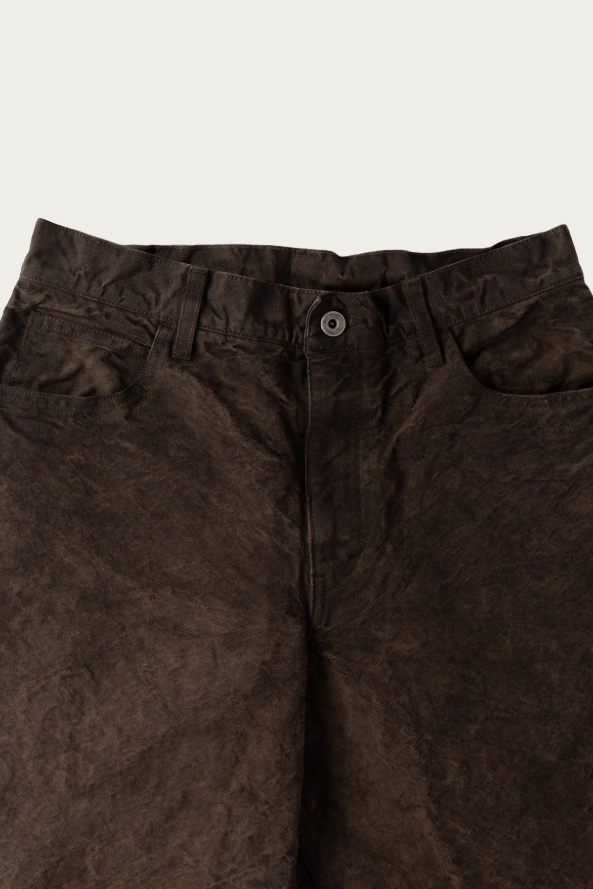 James Coward - 5pkt Jean - Persimmon Garment Dyed Cotton Washi Duck Cloth - Canoe Club
