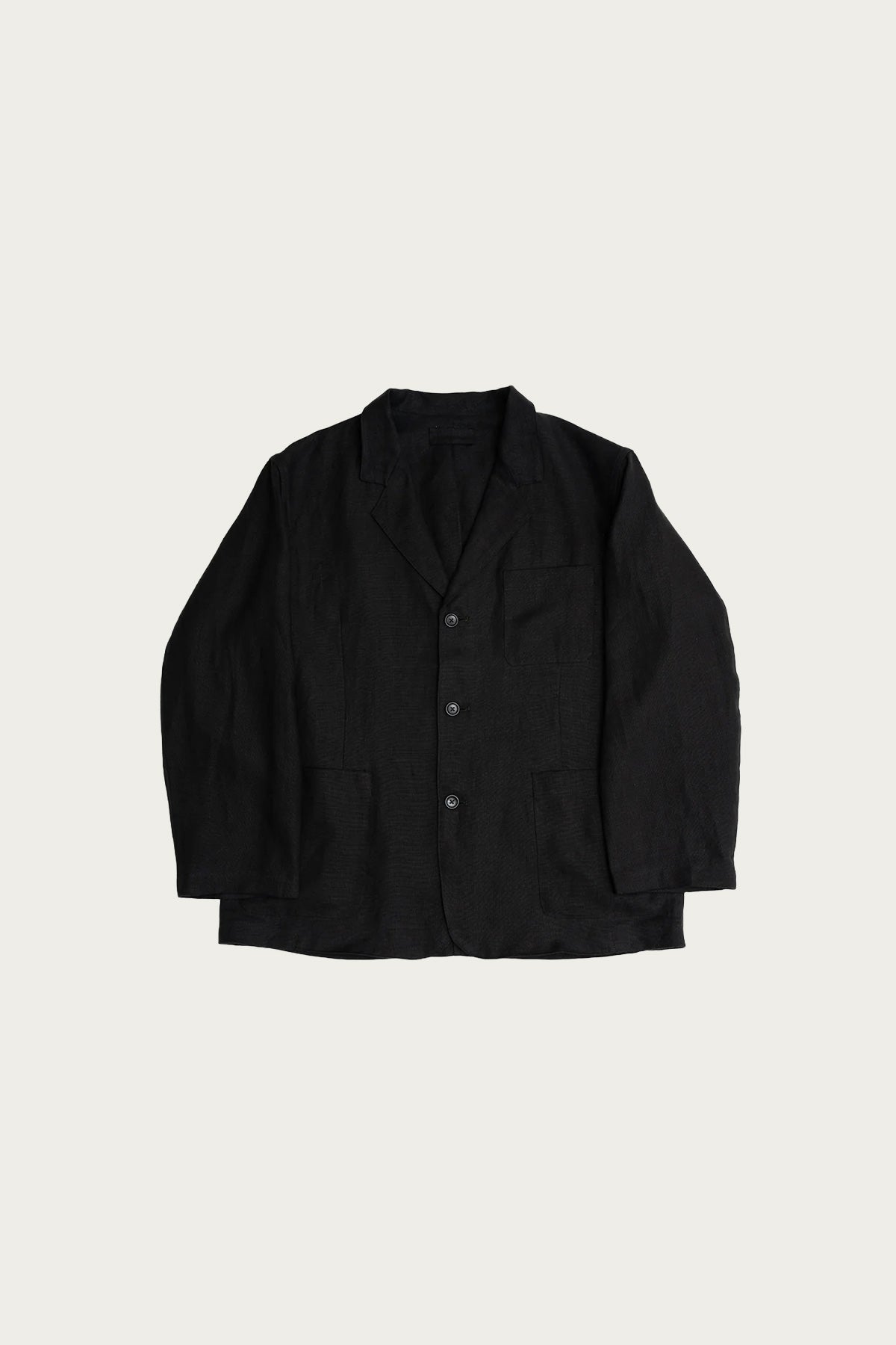 James Coward - Carry On Jacket - Black Welterweight Belgian Linen - Canoe Club