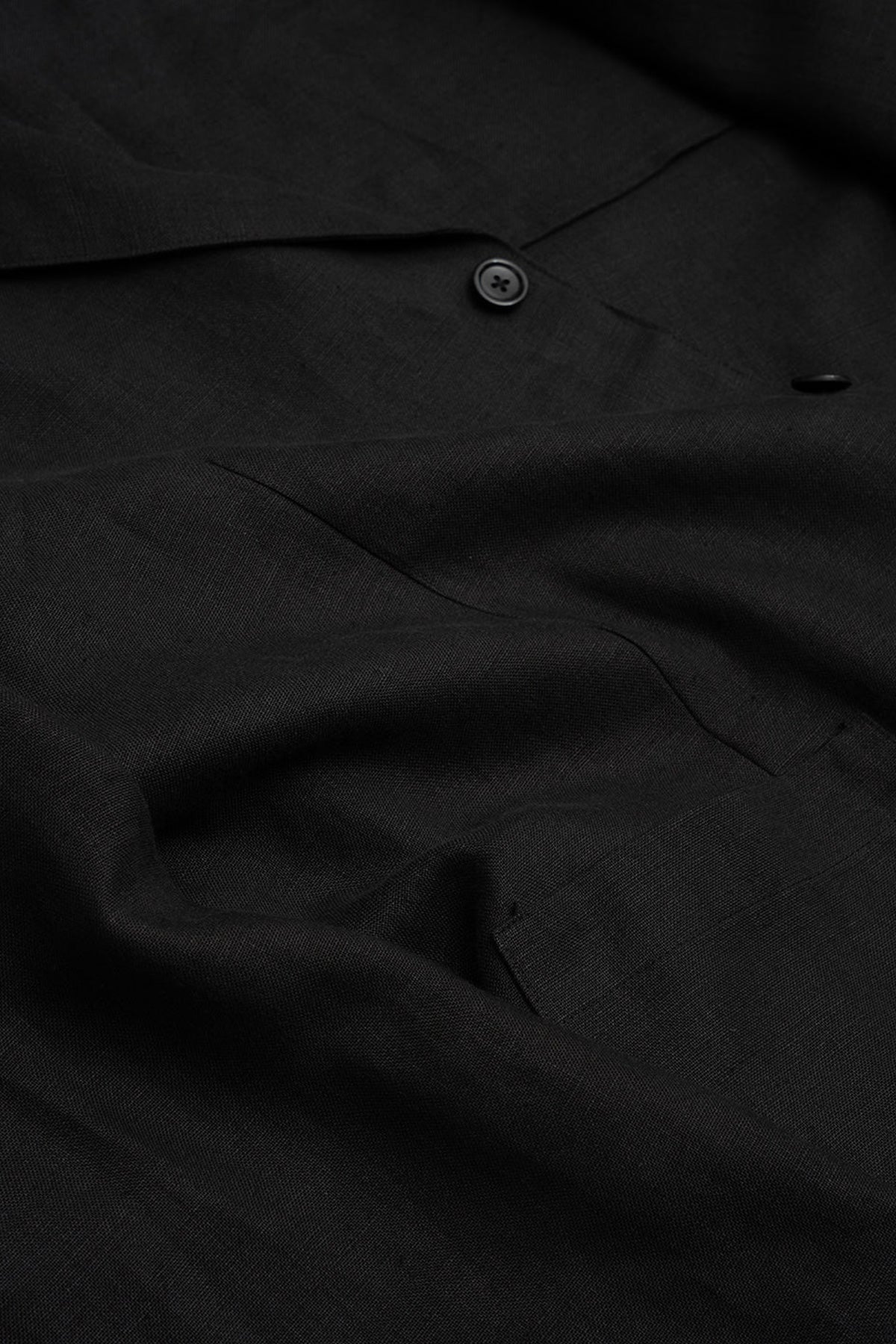 James Coward - Carry On Jacket - Black Welterweight Belgian Linen - Canoe Club