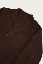 James Coward - Carry On Jacket - Chocolate Brown Welterweight Belgian Linen - Canoe Club
