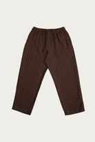 James Coward - Carry On Pant - Chocolate Brown Welterweight Belgian Linen - Canoe Club