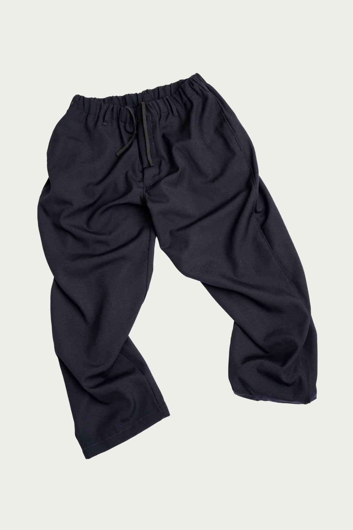 James Coward - Carry On Pant - Dark Navy Wool Gabardine - Canoe Club