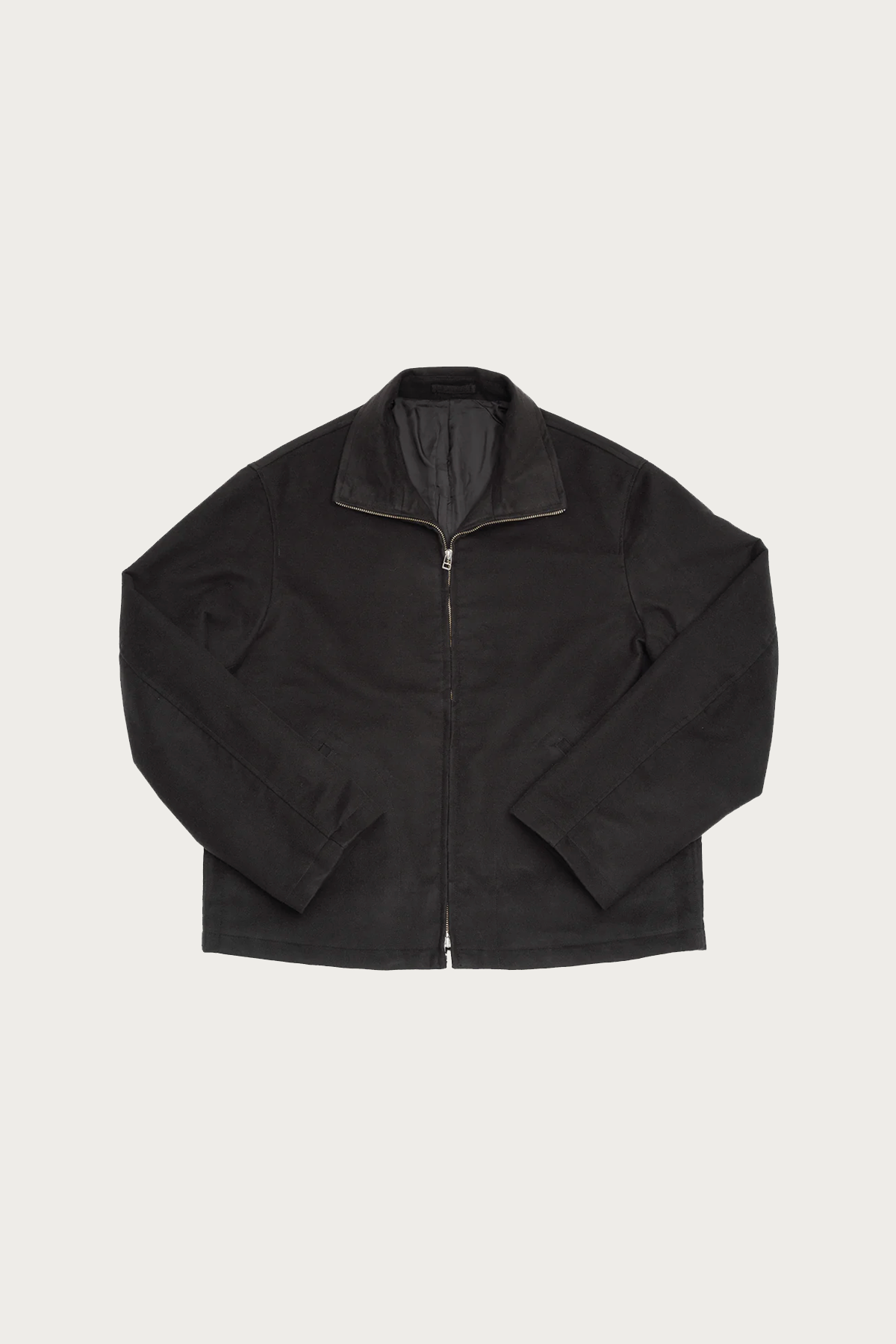 James Coward - Circuit Jacket - Black Cotton Silk Moleskin - Canoe Club