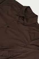 James Coward - Filter Shirt - Dark Brown Lightweight Pima Cotton Twill - Canoe Club