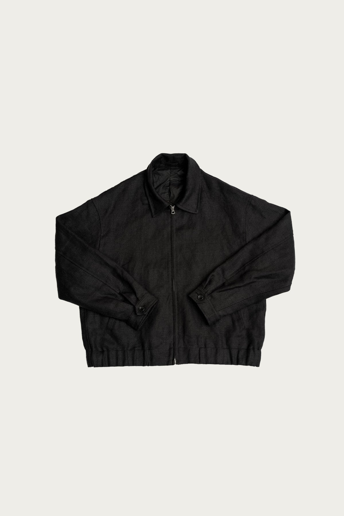 James Coward - Machine Jacket - Black Belgian Linen - Canoe Club