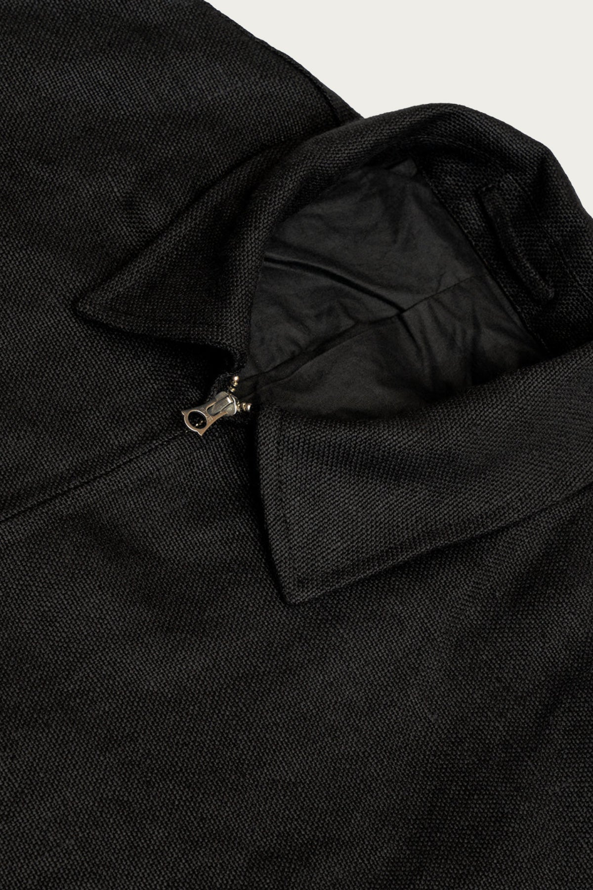 James Coward - Machine Jacket - Black Belgian Linen - Canoe Club