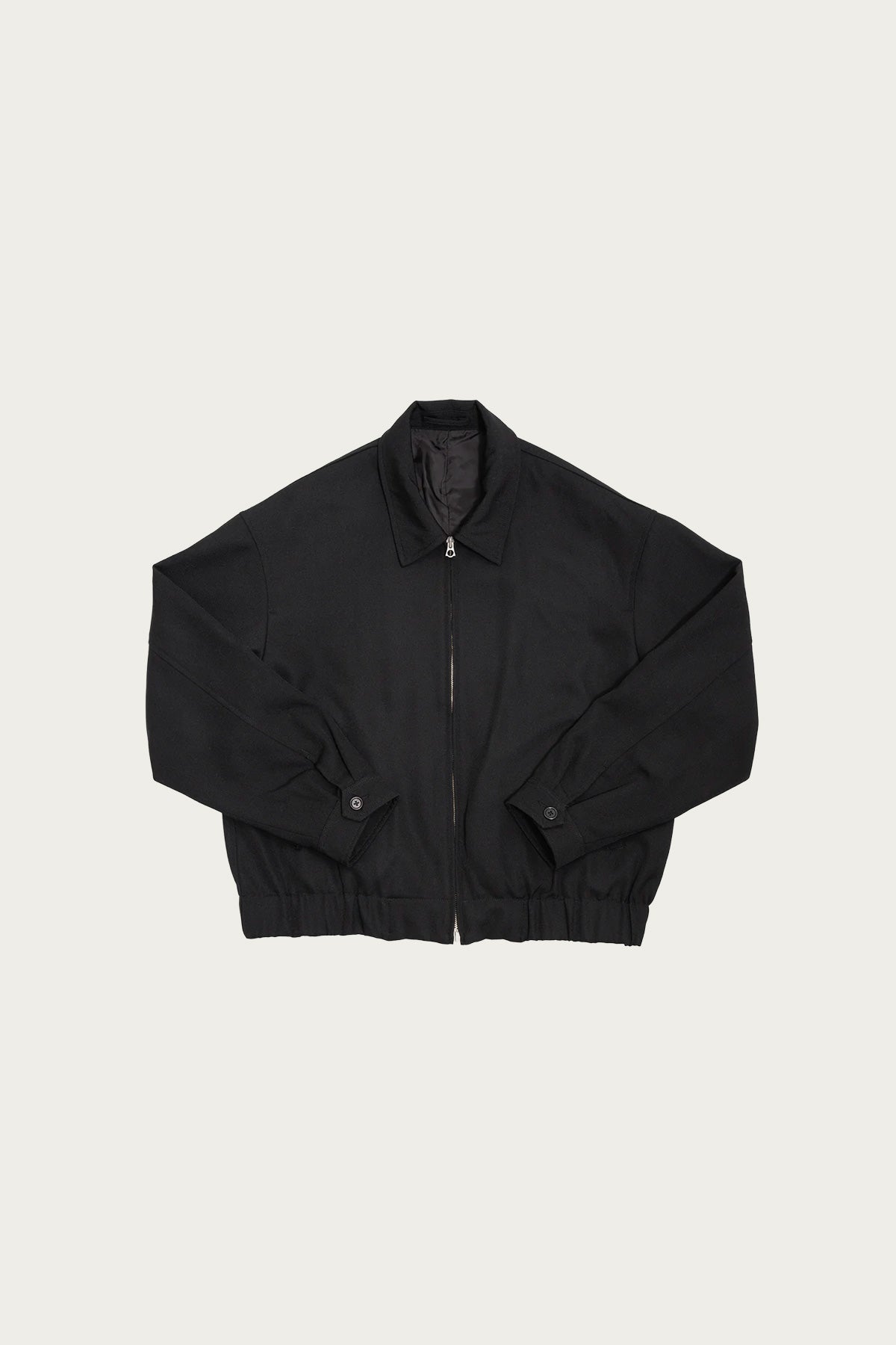 James Coward - Machine Jacket - Black Wool Gabardine - Canoe Club