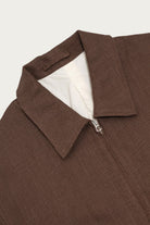 James Coward - Machine Jacket - Brown Belgian Linen - Canoe Club