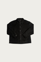 James Coward - Signal Shirt - Black Cotton Moleskin - Canoe Club
