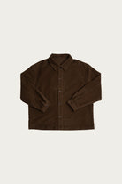 James Coward - Signal Shirt - Dark Brown Cotton Moleskin - Canoe Club