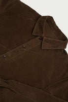 James Coward - Signal Shirt - Dark Brown Cotton Moleskin - Canoe Club