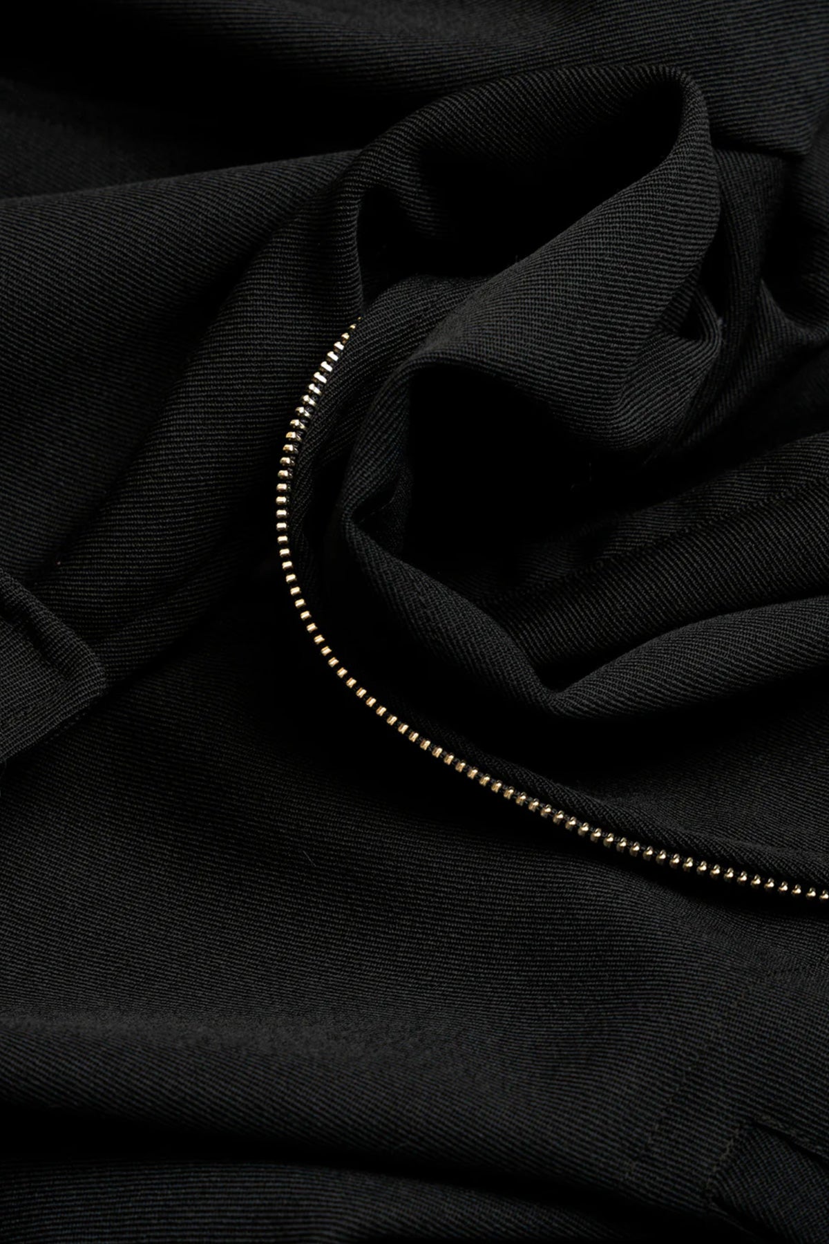 James Coward - Site Jacket - Black Heavyweight Wool Gabardine - Canoe Club