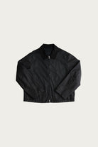 James Coward - Site Jacket - Black Waxed Organic Ripstop - Canoe Club