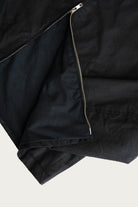 James Coward - Site Jacket - Black Waxed Organic Ripstop - Canoe Club