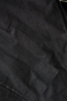James Coward - Site Jacket - Black Waxed Organic Ripstop - Canoe Club