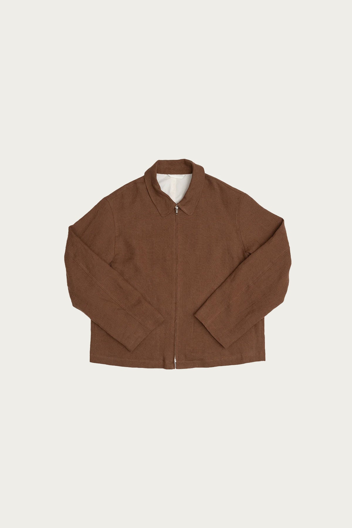 James Coward - Site Jacket - Corsica Brown Welterweight Belgian Linen - Canoe Club