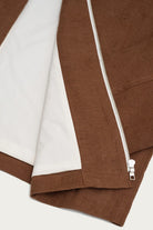 James Coward - Site Jacket - Corsica Brown Welterweight Belgian Linen - Canoe Club