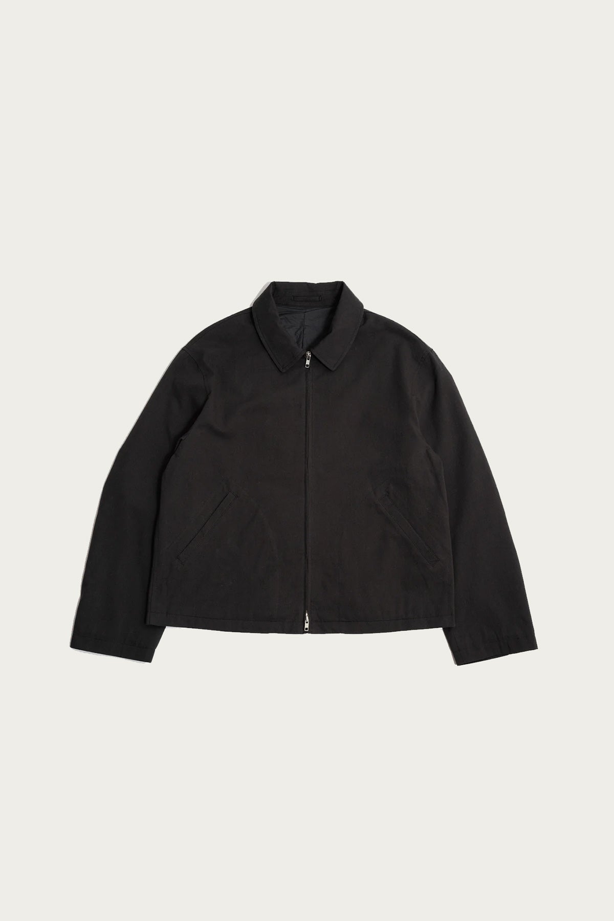 James Coward Site Jacket | Dark Grey Cotton Wool Twill | Canoe Club
